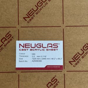 Neuglas Akrilik 3mm Bening Lembaran Murah