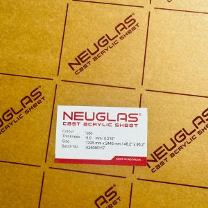 Neuglas Akrilik 5mm Bening Harga Per Lembar
